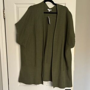 J. Jill “Pesto” Green Open Front Poncho
